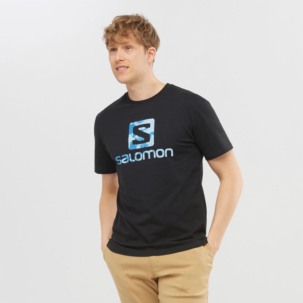 Salomon Israel OUTLIFE LOGO - Mens T shirts - Black (LNWY-60395)